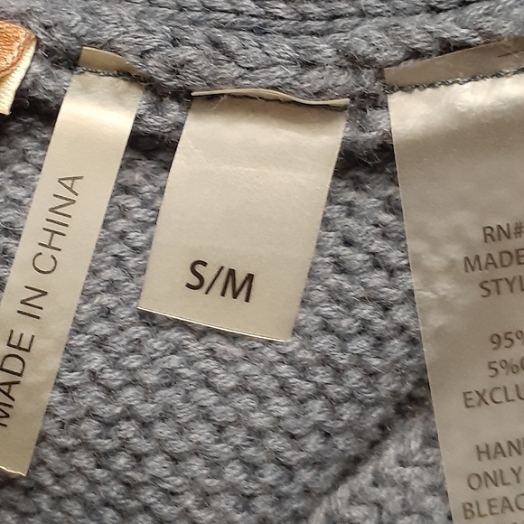 Soft Surroundings Gray Tunic Cotton/Cashmere blend. Size S/M - Picture 6 of 9